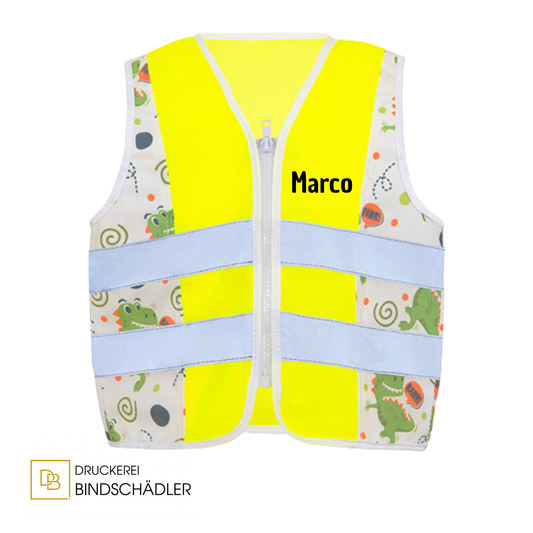 Children´s Safety Vest Action Dinosaurs CO² Neutral