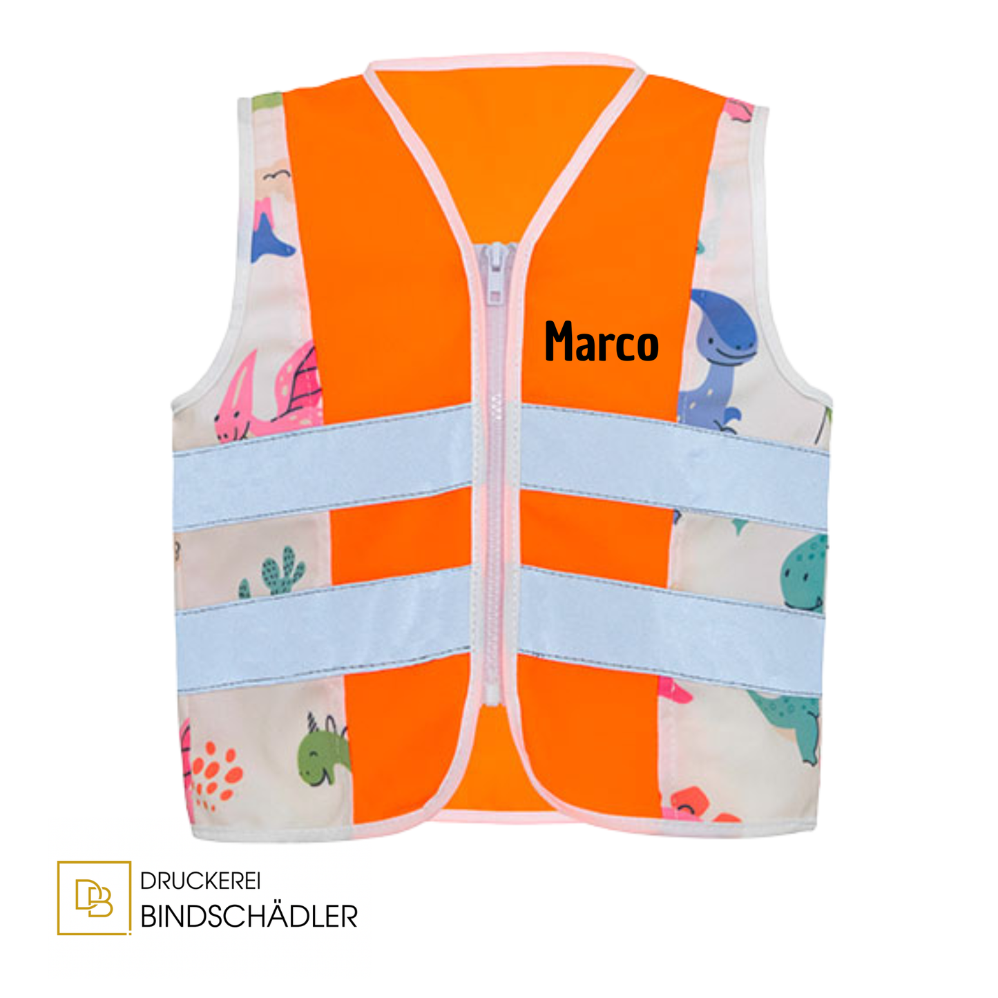 Children´s Safety Vest Action Dinosaurs CO² Neutral