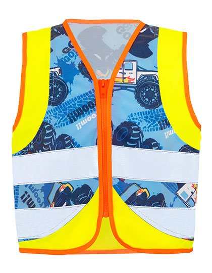 Children´s Safety Vest Action Vehicle Fun CO² Neutral