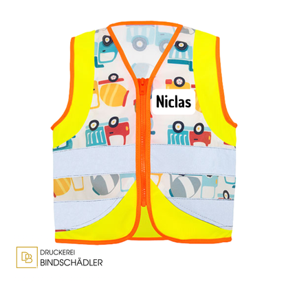 Children´s Safety Vest Action Vehicle Fun CO² Neutral