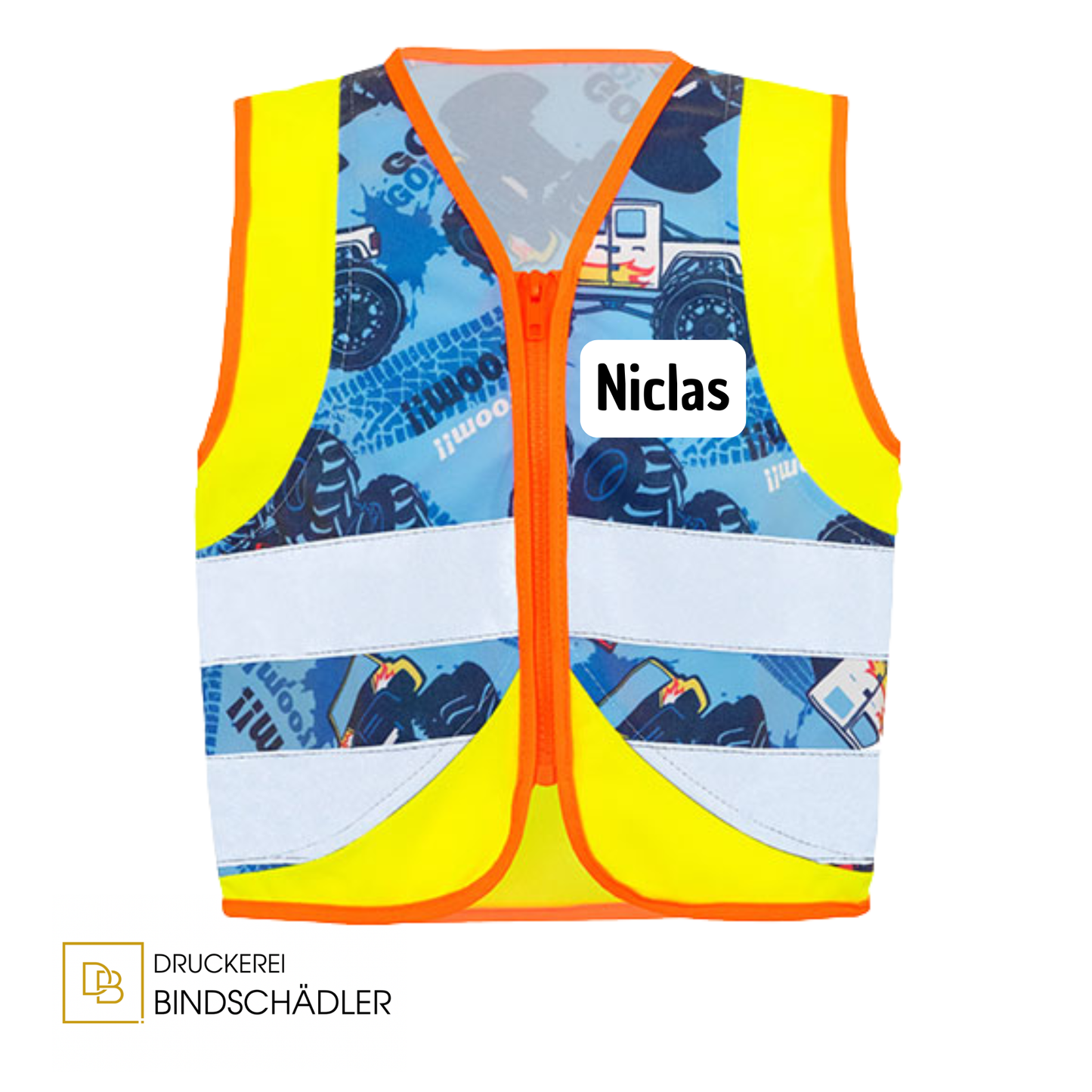Children´s Safety Vest Action Vehicle Fun CO² Neutral