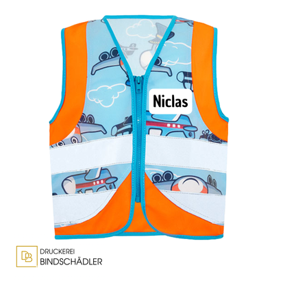 Children´s Safety Vest Action Vehicle Fun CO² Neutral