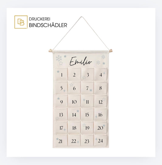Adventskalender Sternenzauber Silber
