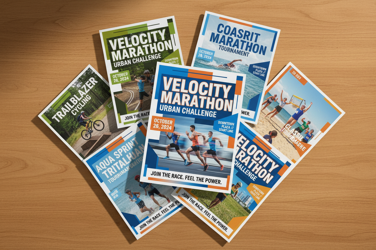 ausgefächert auf einem tisch